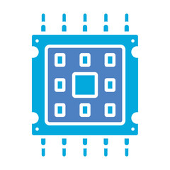 Fototapeta premium Microprocessor Icon