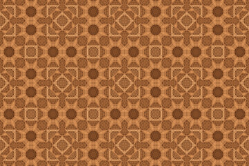 kaleidoscopic seamless pattern tile with small mandala inside Geometric ethnic repeat photo Design for background, carpet, wallpaper, clothing, wrap, Batik, abric, embroidery style.