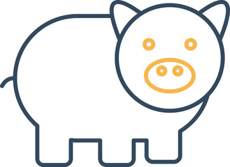 Piggy Vector Icon
