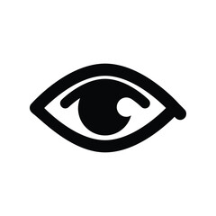 Eye icon vector graphic illustration