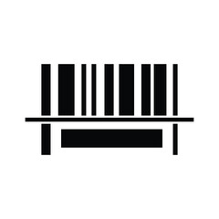Barcode icon vector graphic illustration