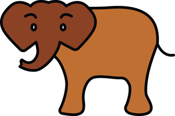 Elephant Vector Icon
