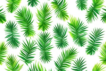 Naklejka na ściany i meble fresh green palm leaf pattern background