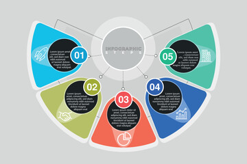 Vector infographic circle