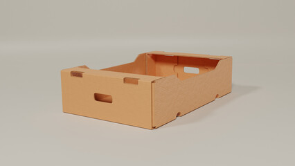 Cardboard box to carry fruits	
