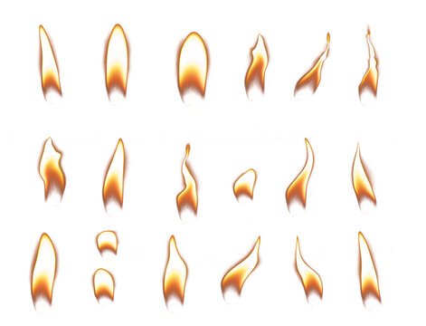 Candle flame element candle PNG format easy to use