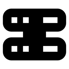 Obraz premium Server glyph icon