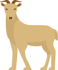 Goat Vector Icon
