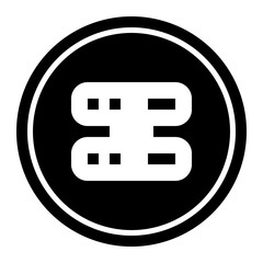 Obraz premium Server Circular line icon