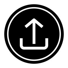 Upload Circular line icon