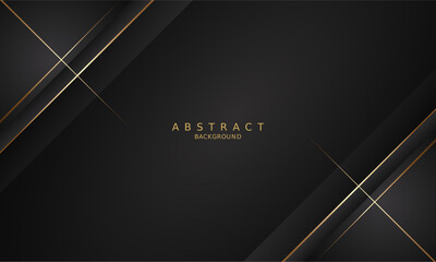 dark black luxury premium background and gold line.