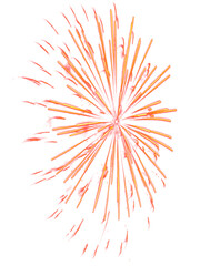 Realistic firework elements PNG format easy to use festive sparkler overlay