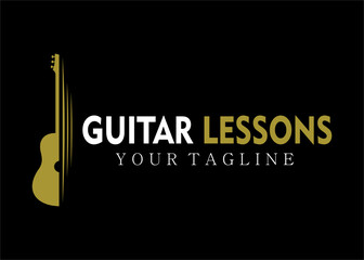 guitar logo design

