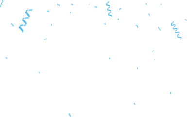 blue confetti for the party , Present, decoration, birthday, confetti icon. Vector drawing. 