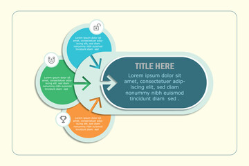 Vector infographic 3 step