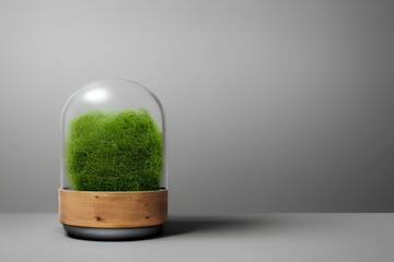 vase flower table background wall - generative ai
