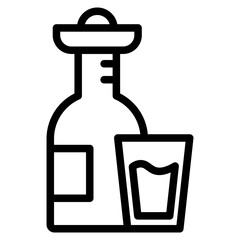 water bottle with water cup line 