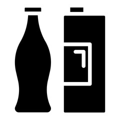 two bottles of water glyph 