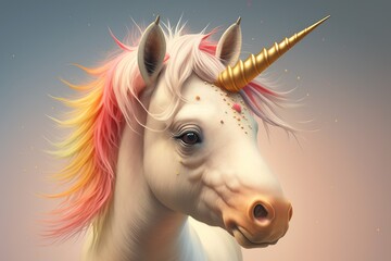 cute rainbow baby pegasus unicorn ,horse background, kids' pastel color fantasy magic ,Generative ai
 - obrazy, fototapety, plakaty