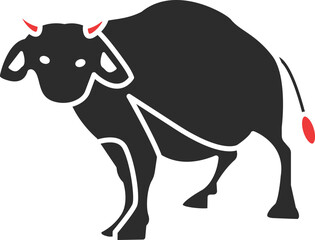 Buffalo Vector Icon
