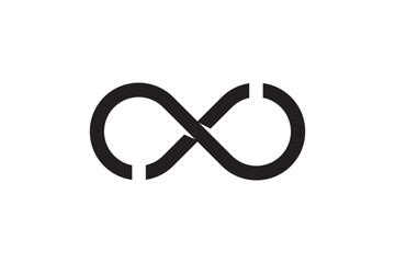 infinity with letter X logo