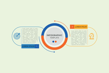 Vector infographic 2 element