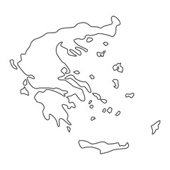 Map of Greece illustration