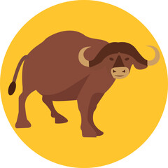 Buffalo Vector Icon

