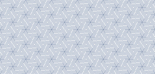 Abstract seamless pattern with line streak Jewish star and hexagon vector illustration