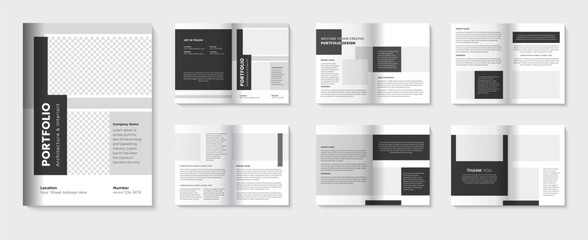 Architecture & Interior portfolio template and multipurpose portfolio cover design for business
