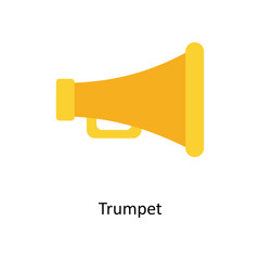 Trumpet vector Flat Icons. Simple stock illustration stock illustration