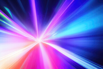 Cyberpunk concept shiny sunbeams background illustration. Ai generated art.	