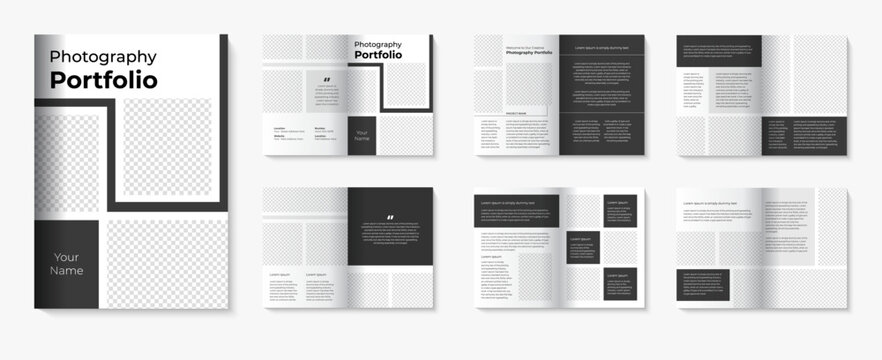 Photography portfolio template and brochure design for architecture & interior portfolio