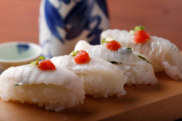 ヒラメのえんがわ寿司