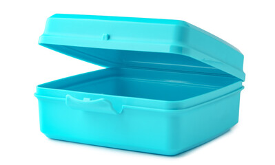 Empty food container isolated on white background