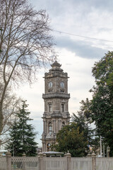 The clock tower of the Dolmabahe Palace.