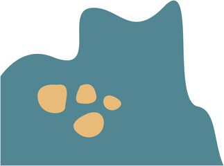 Organic Shape Corner Vector