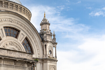 The Dolmabahce Mosque in Istanbul. Architectural details of the Mosque.