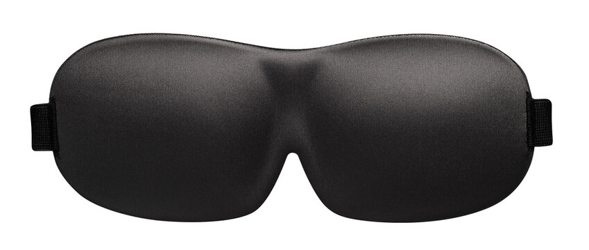 Black Sleeping Eye Mask Cut Out