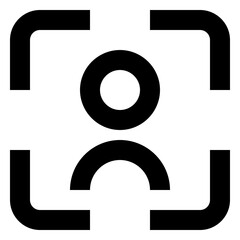 Face Scan line icon