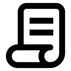 legal paper line icon