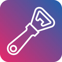 Bottle Opener Icon Style
