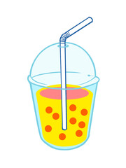 Colorful cartoon food with a variety of delicious fast food menus.