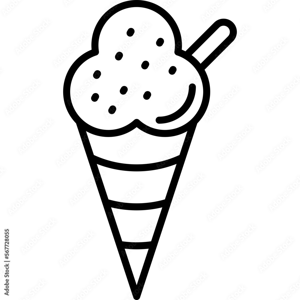 Wall mural Icecream Icon