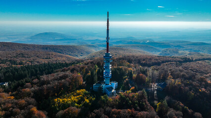 Fototapeta premium view from the top of the mountain