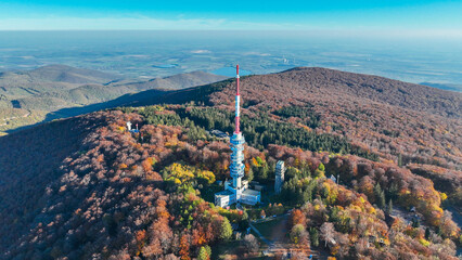 Fototapeta premium view from the top of the mountain