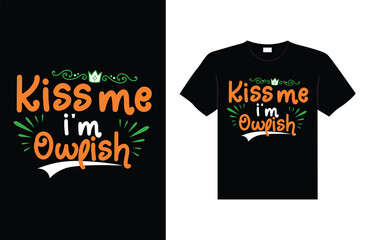 st. patrick's day typography colorful Irish quote vector Lettering t shirt design 