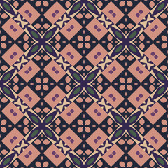 Abstract tileable geometric pattern. A seamless background, vintage texture.	