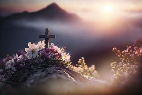 Sunrise With Cross Images – Browse 133,357 Stock Photos, Vectors, and