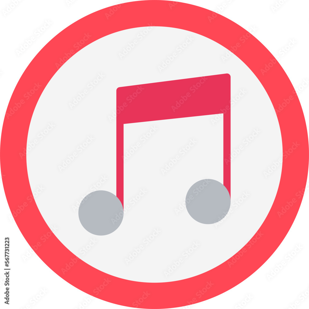 Sticker Music Note Icon